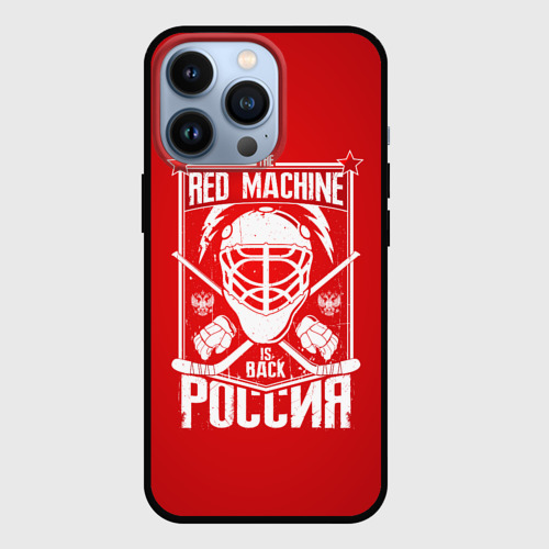 Чехол для iPhone 13 Pro Red machine Красная машина, цвет черный