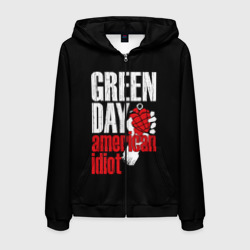 Мужская толстовка 3D на молнии Green Day American Idiot