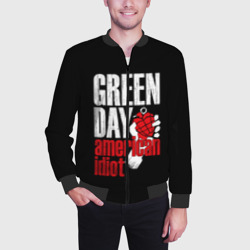 Мужской бомбер 3D Green Day American Idiot - фото 2
