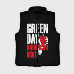 Женский жилет утепленный 3D Green Day American Idiot