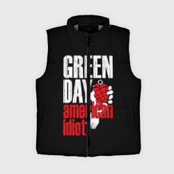 Женский жилет утепленный 3D Green Day American Idiot