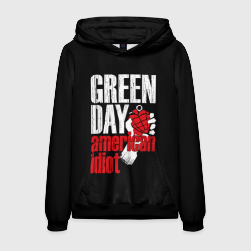 Мужская толстовка 3D Green Day American Idiot, цвет черный