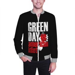 Мужской бомбер 3D Green Day American Idiot - фото 2