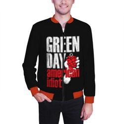 Мужской бомбер 3D Green Day American Idiot - фото 2