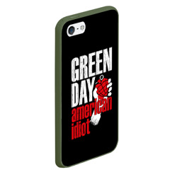 Чехол для iPhone 5/5S матовый Green Day American Idiot - фото 2