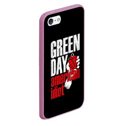 Чехол для iPhone 5/5S матовый Green Day American Idiot - фото 2