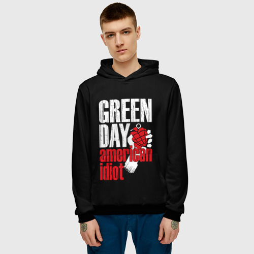 Мужская толстовка 3D Green Day American Idiot, цвет черный - фото 3