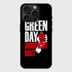 Чехол силиконовый для Apple iPhone 15 Pro матовый Green Day American Idiot