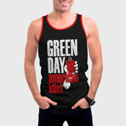 Мужская майка 3D Green Day American Idiot - фото 2