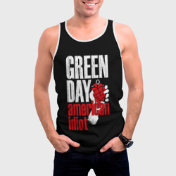 Мужская майка 3D Green Day American Idiot - фото 2