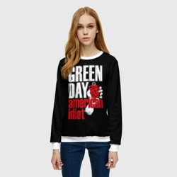 Женский свитшот 3D Green Day American Idiot - фото 2