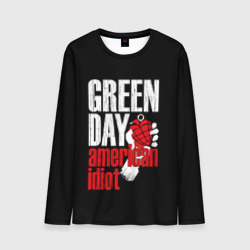 Мужской лонгслив 3D Green Day American Idiot