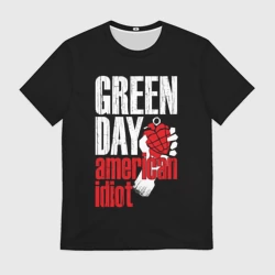 Мужская футболка 3D Green Day American Idiot