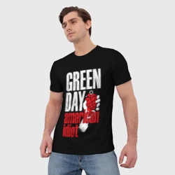 Мужская футболка 3D Green Day American Idiot - фото 2