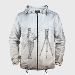 Мужская ветровка 3D Девушка с контроллером