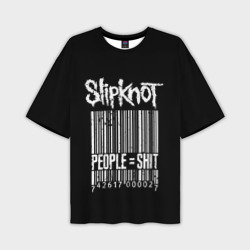 Мужская футболка oversize 3D Slipknot People