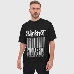 Мужская футболка oversize 3D Slipknot People - фото 2