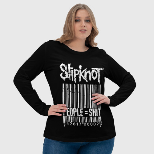 Женский лонгслив 3D Slipknot People, цвет 3D печать - фото 6