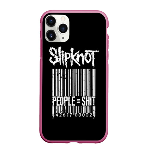 Чехол для iPhone 11 Pro Max матовый Slipknot People, цвет малиновый