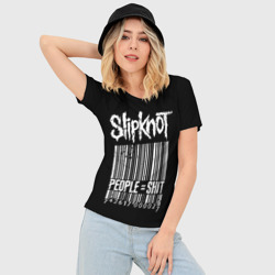 Женская футболка 3D Slim Slipknot People - фото 2