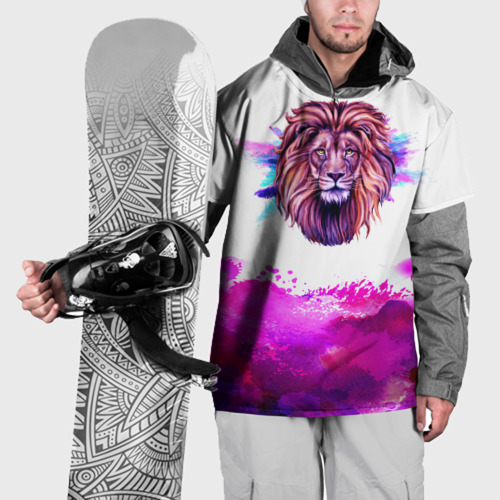 Накидка на куртку 3D watercolor lion
