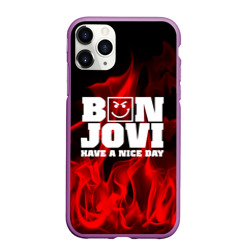 Чехол для iPhone 11 Pro Max матовый Bon Jovi