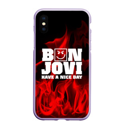 Чехол для iPhone XS Max матовый Bon Jovi