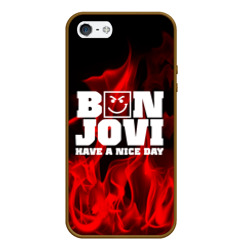 Чехол для iPhone 5/5S матовый Bon Jovi