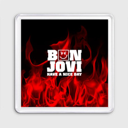 Магнит 55*55 Bon Jovi