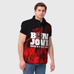 Мужской жилет утепленный 3D Bon Jovi - фото 2