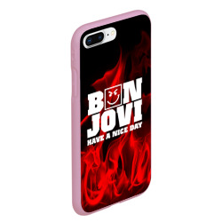 Чехол для iPhone 7Plus/8 Plus матовый Bon Jovi - фото 2