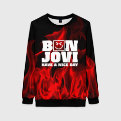 Женский свитшот 3D Bon Jovi