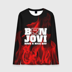 Мужской лонгслив 3D Bon Jovi