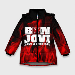 Зимняя куртка для девочек 3D Bon Jovi