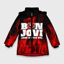 Зимняя куртка для девочек 3D Bon Jovi