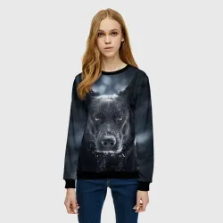 Женский свитшот 3D Dark Dog - фото 2