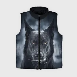 Женский жилет утепленный 3D Dark Dog