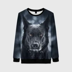 Женский свитшот 3D Dark Dog