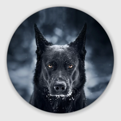 Круглый коврик для мышки Dark Dog