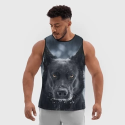 Мужская спортивная майка 3D Dark Dog - фото 2