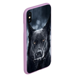 Чехол для iPhone XS Max матовый Dark Dog - фото 2