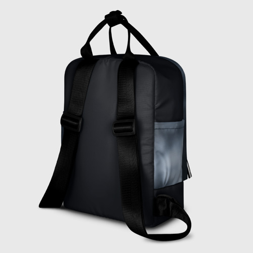 Женский рюкзак 3D с принтом Dark Dog, вид сзади #1