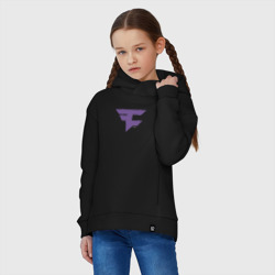 Детское худи Oversize хлопок FaZe Clan Ultraviolet - фото 2