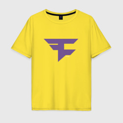 Мужская футболка хлопок Oversize FaZe Clan Ultraviolet