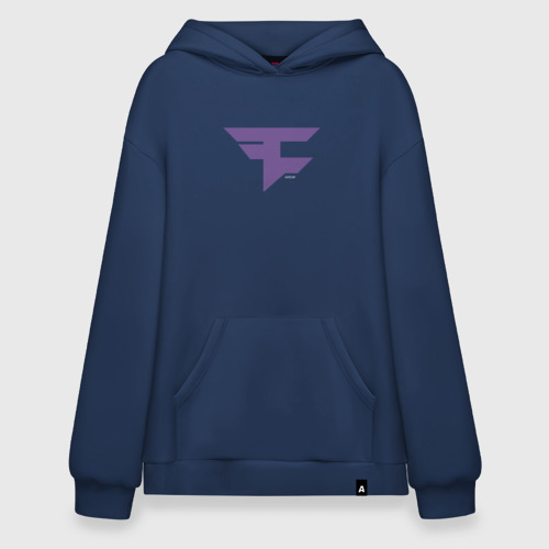 Худи SuperOversize хлопок FaZe Clan Ultraviolet, цвет темно-синий