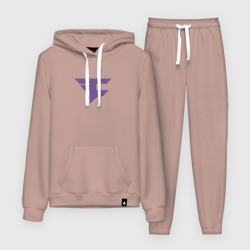 Женский костюм с толстовкой хлопок FaZe Clan Ultraviolet