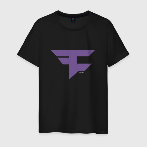 Мужская футболка хлопок FaZe Clan Ultraviolet, цвет черный