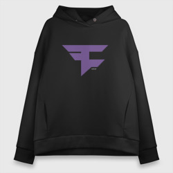 Женское худи Oversize хлопок FaZe Clan Ultraviolet