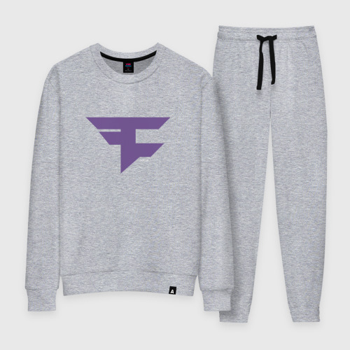 Женский костюм хлопок FaZe Clan Ultraviolet, цвет меланж