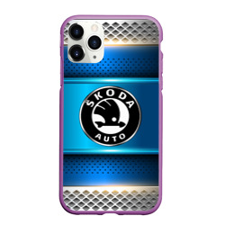 Чехол для iPhone 11 Pro Max матовый Skoda sport collection